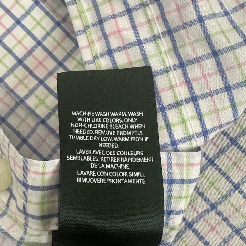 Men's Lauren Ralph Lauren Polo Dress Shirt Button Up‎ Classic Fit 16 1/2 (32/33) - Picture 11 of 11